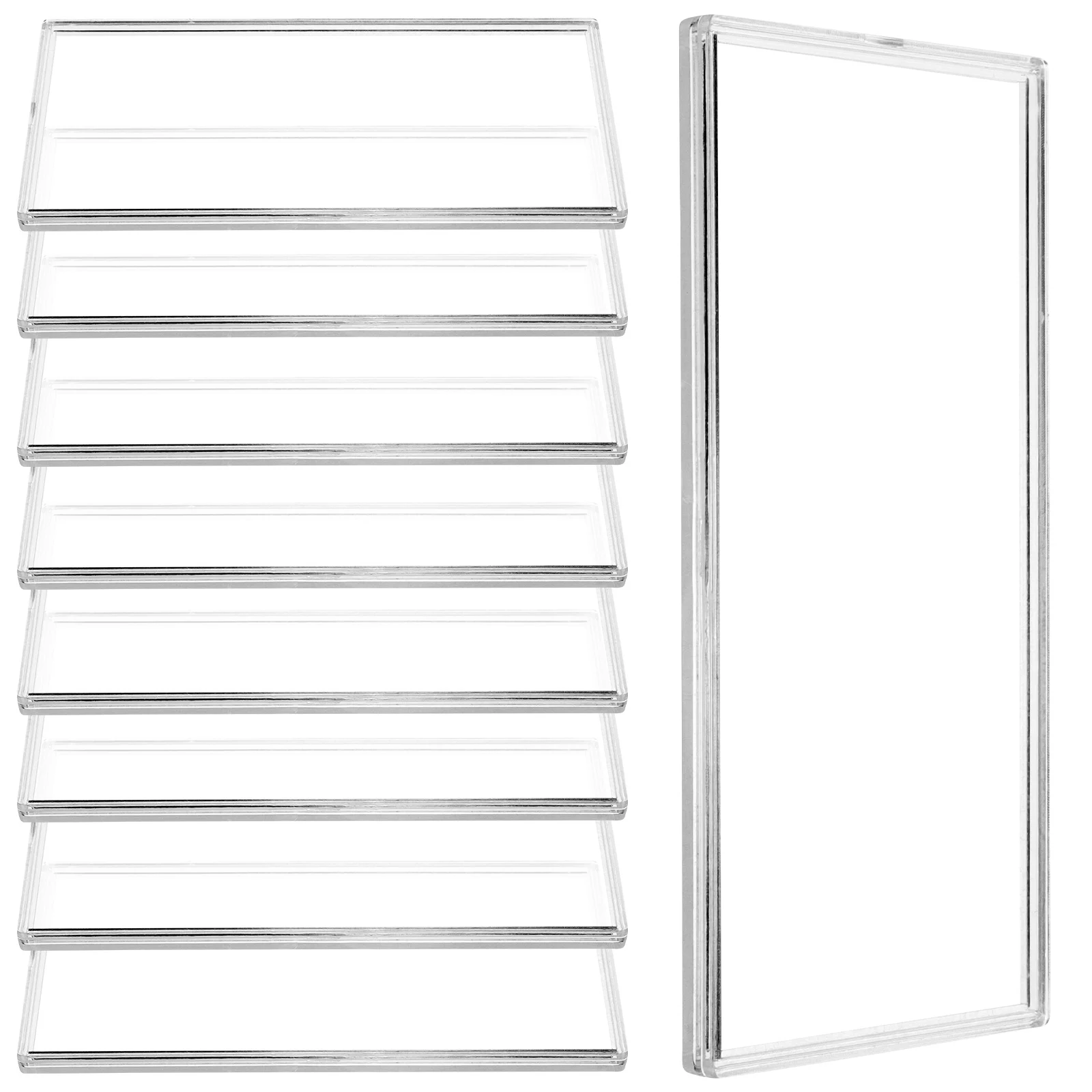 10 Pcs Banknote Box Clear Money Sleeves Protector Photo Album Holders Organizer Coin Protective Purse Banknotes Collection Case