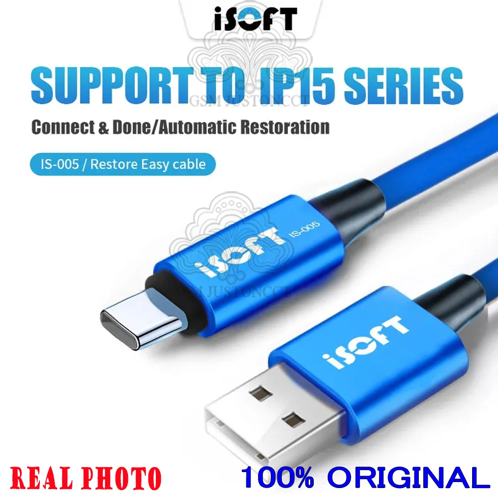 ISOFT IS-005 Data Transmission Line For iPhone 15 Series / iPad Mutual Transmission Automatic DFU Recovery Mode Cable