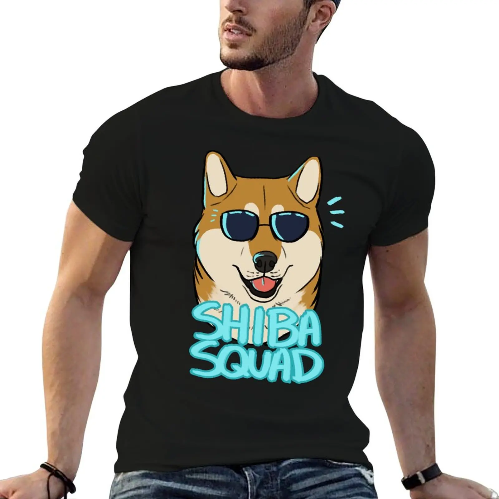 

SHIBA SQUAD (red) T-Shirt anime tshirt t shirts with prints mens graphic t shirts T-Shirt