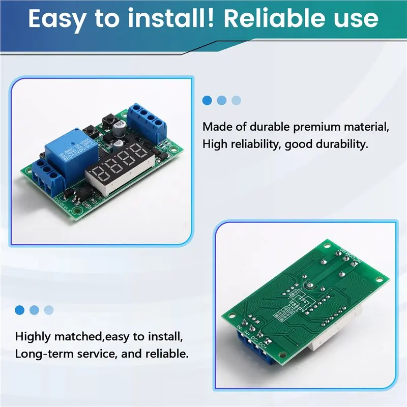 DC 5V 12V 24V Delay Time Relay Control Switch Module Timing Cycle Power-Off Signal Triggers Embedded Direct AC-AA26