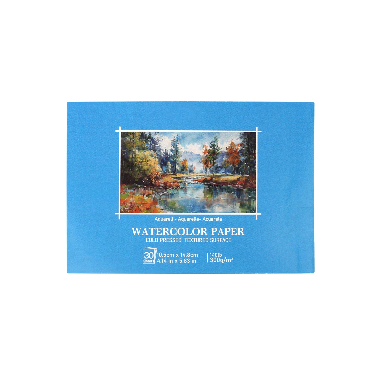 

Watercolor Paper- 30 Sheets 4.14-5.83-inch Cold Pressed Watercolor Pad - 140LB/300GSM Art Paper Block for Watercolor Gouache In