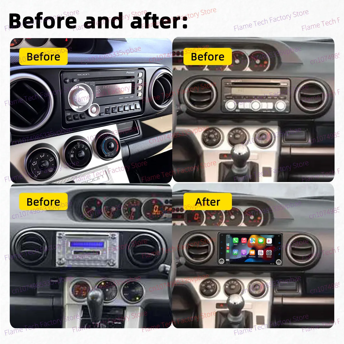 Carplay أندرويد سيارة الوسائط المتعددة 2Din راديو السيارة لتويوتا كورولا E150 روميون روكوس 2008-2015 7 "شاشة ستيريو رئيس وحدة GPS WIFI