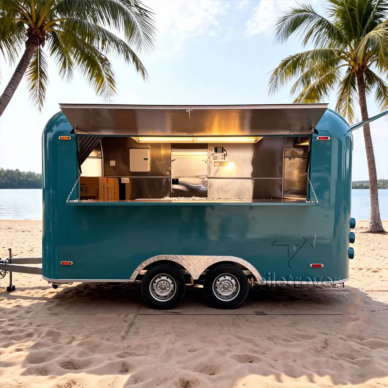 

Modern Street Food Trailers Fully Equipped Doner Kebab Burger Tacos Fried Chicken Mobile Catering Trailers Bbq Fast Food Trucks