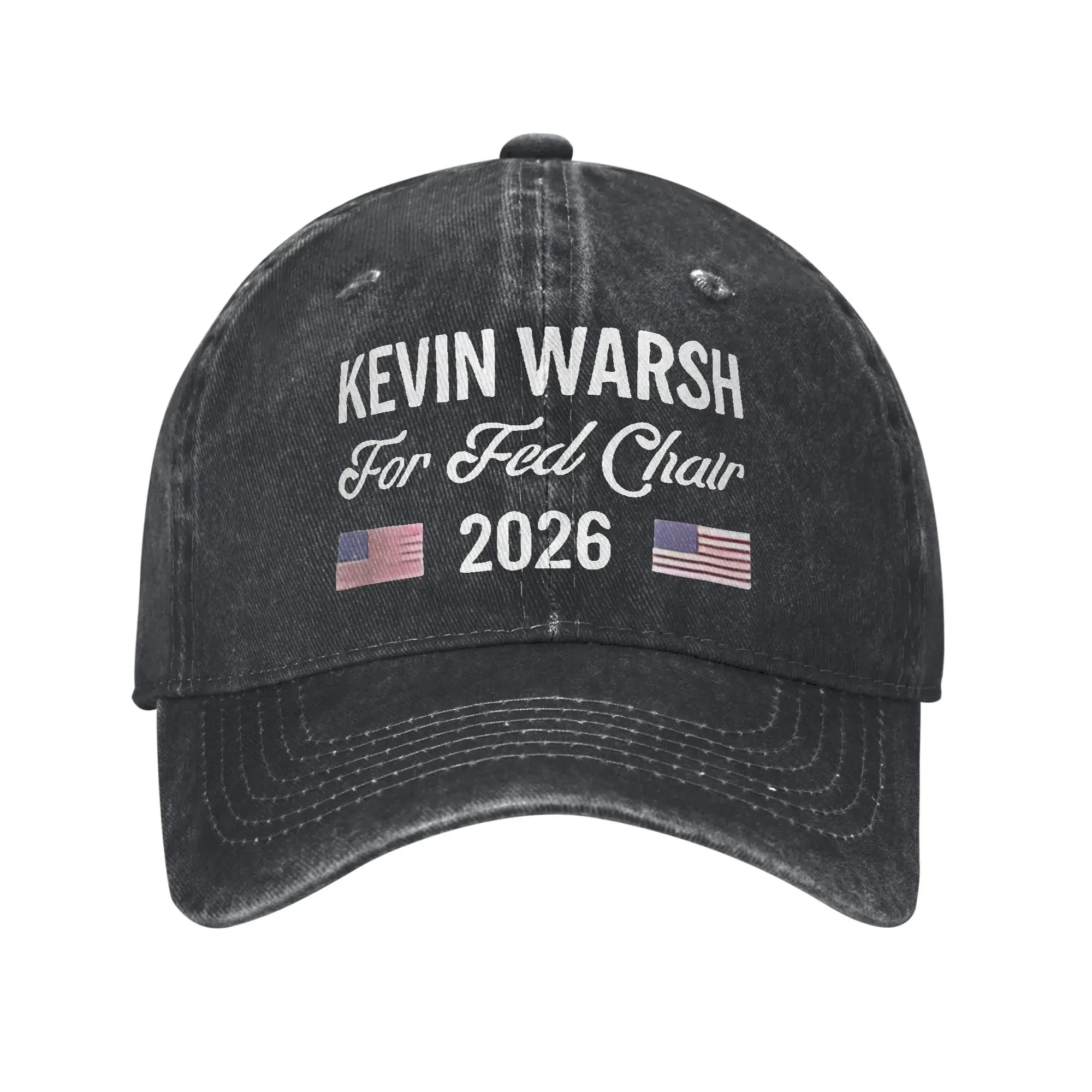 Kevin Warsh 2026 Casual Baseball Cap For Unisex-Teens Summer  Tennis Skate Trucker Hat Vintage Wholesale Snapback Cap