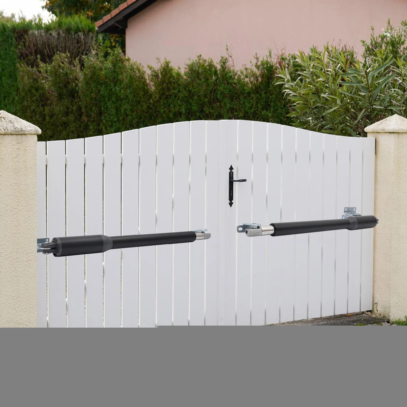 Heavy Duty 650lbs Dual Swing Gate Opener, 110V Electric Automatic Gate Motor with Remote & Safety Reverse, Soft Start/Stop & Manual Release for Residential Driveway, Farm, Estate (1 Kit)