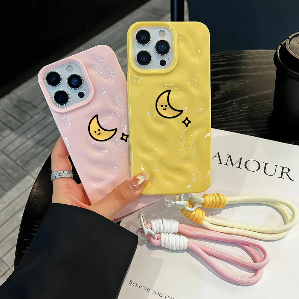Phone Cases Cute Iphone 13 - Sevimli Ay Desenli Telefon Kılıfı iPhone