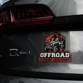 TRAIL RATED 4X4 標誌適用於車身尾部貼有貼紙的 Jeep Wrangler Compass。 8 最佳銷售 貼紙吉普車 - №7