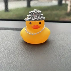 1PC Crown Duck Car Decoration Rear View Mirror Decoration