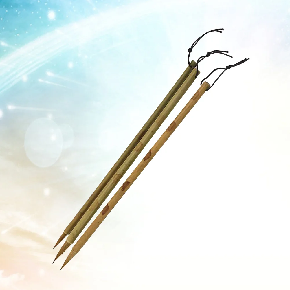 

3Pcs Wolf Hair Chinese Calligraphy Brushes Suitable for Beginners Advanced Watercolor Sumi Painting Drawing Art Supplies