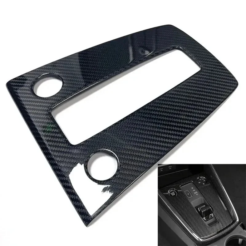 Factory Hot Selling Factory Real Carbon Fiber Car Interior Parts  A3 A3L 2021-2024 Central Console Gear Shift Panel Cover