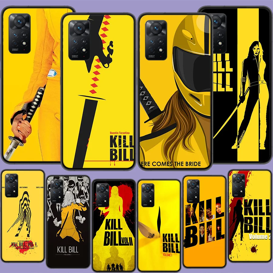 Kill Bill Movie Poster Phone Case For Xiaomi Redmi Note 12 Pro Plus 5G 12S 11 11E 11T Pro 10 9 8 7 11S 10S 4G 9T 8T 9S Capa Coqu