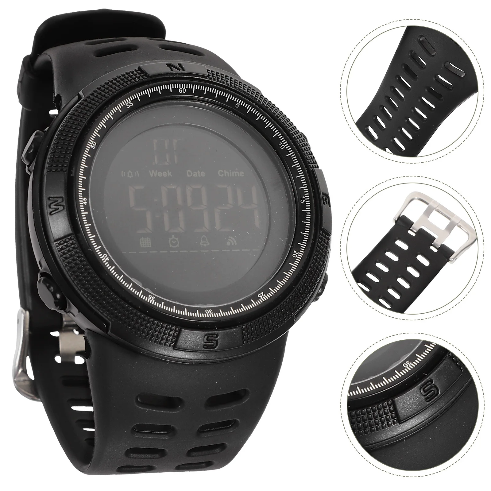 

Sports Watches for Men Step Counting Mountain Climbing Timing Mens Black Fitness