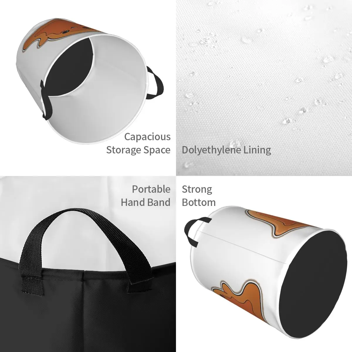 Laundry Collector SCP 999 The Tickle Monster Foldable Laundry Basket Large Storage Baby Washing Basket Home Organizer