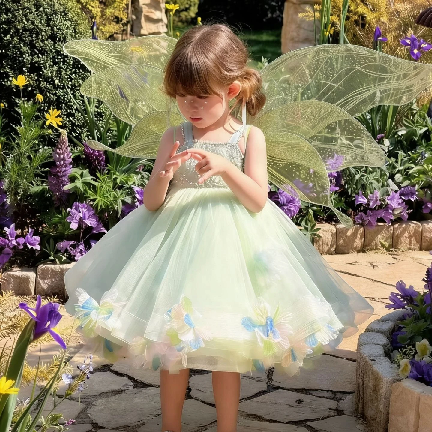 Girls Dress 2026 Spring and Summer New Children's Clothing Korean Style Girl Baby Fresh Temperament Mesh Princess Dress