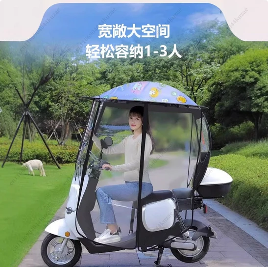 Fully Enclosed Electric Vehicle Canopy Awning