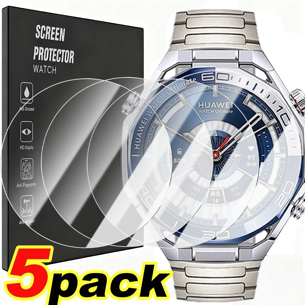 

1/5Pack for Huawei Watch Ultimate 2 Screen Protector Tempered Glass Clear HD Anti-Scratch Full Cover Protection Film Accessories