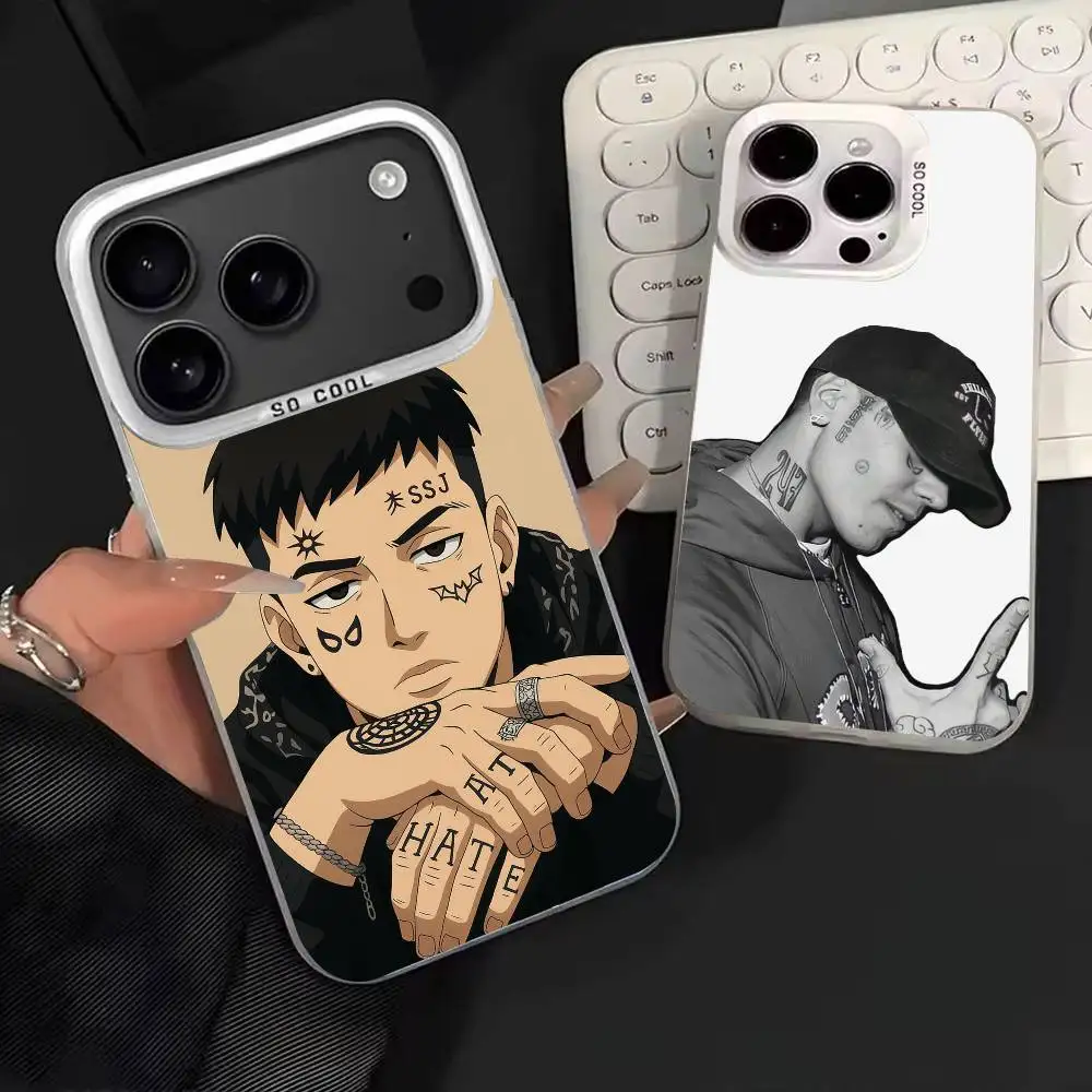 

Duki C-Cool R-Rapper Phone Case For iPhone 17,16,15,14,13,12,11,Mini,Pro,E,MAX White Matte Shockproof Cover