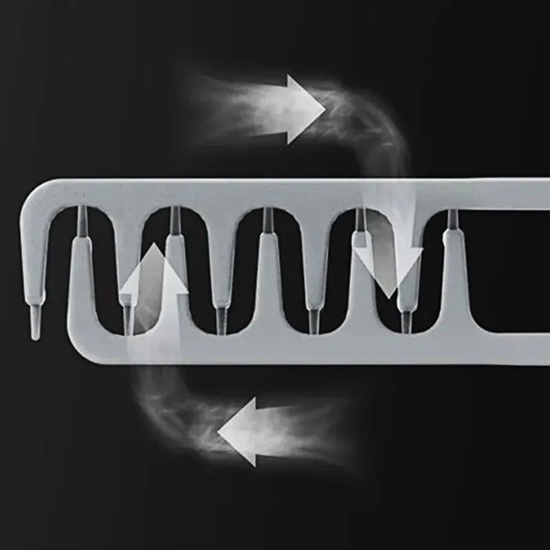 مشط تصفيف الشعر ذو الأسنان الواسعة، أدوات تجعيد الشعر، نسيج رقيق للرجال، مثالي لجميع أنواع الشعر، أدوات تصفيف الشعر-1/2 قطعة #3