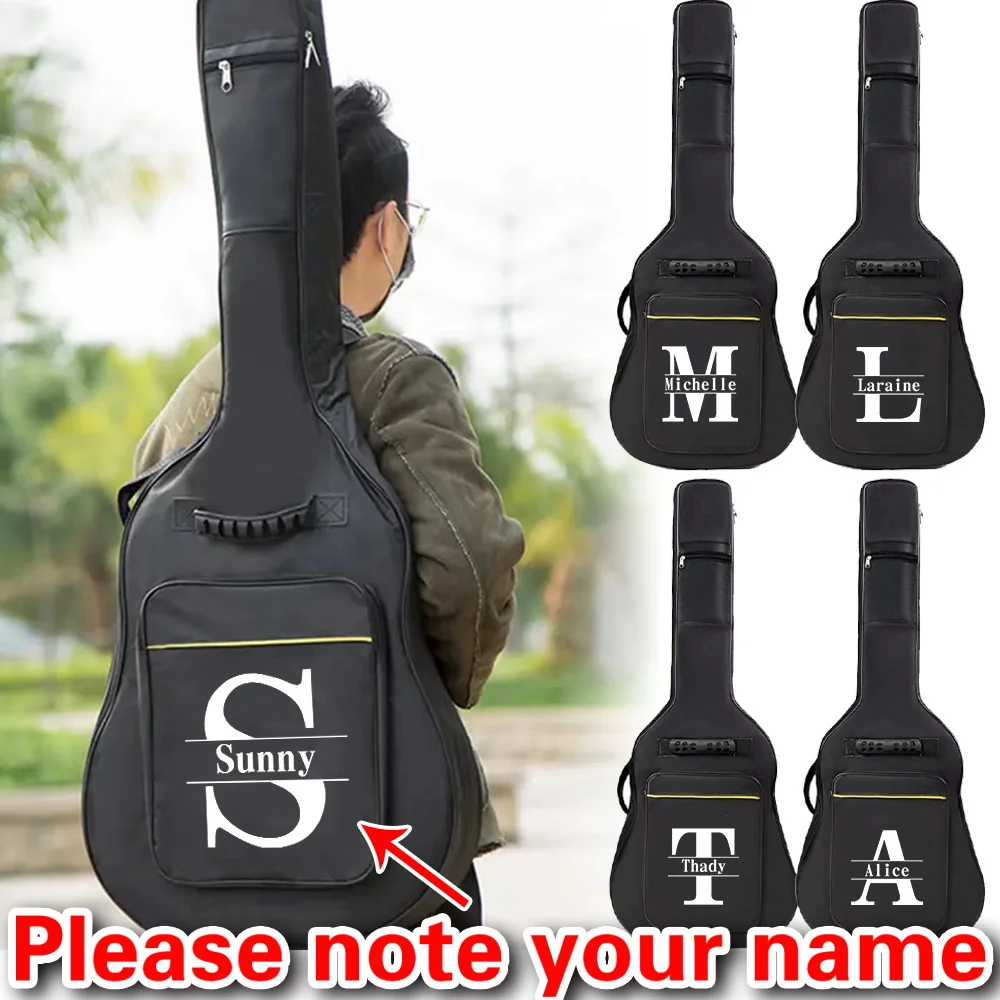 

Персонализированный индивидуальный кейс для гитары: черный, водонепроницаемый и пыленепроницаемый, для хранения гитарных аксессуаров