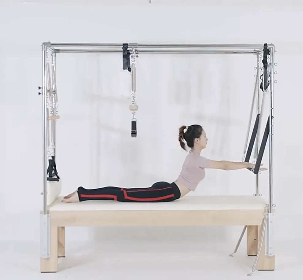 

Deren Pilates EquipmentTop Quality Durable Professional Custom White Maple Material Yoga Pilates Equipment Cadillac Bed