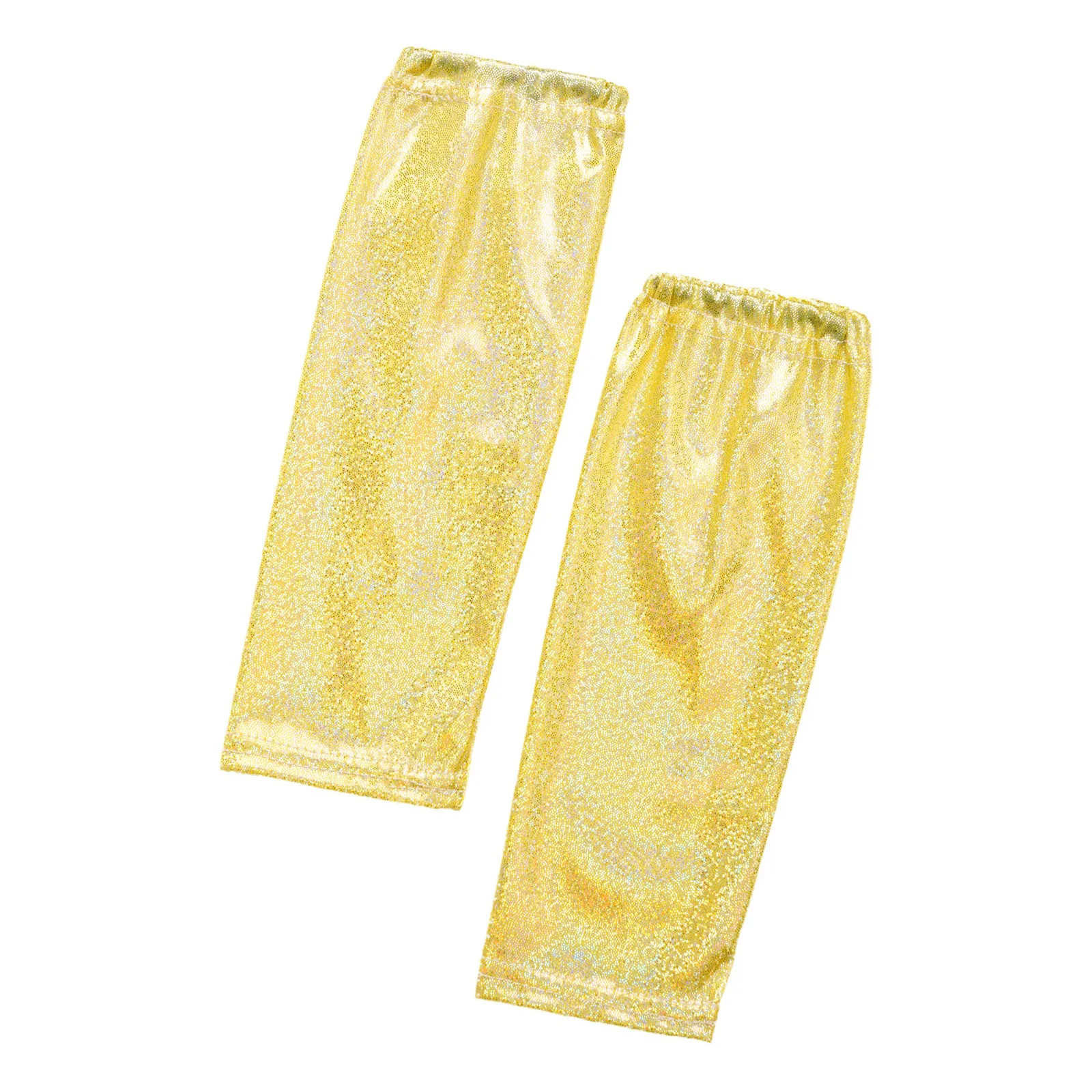

1 Pair Kids Girls Shimmery Metallic Dance Gloves Unisex Children Retro Disco Jazz Dance Performance Costume Accessories Props