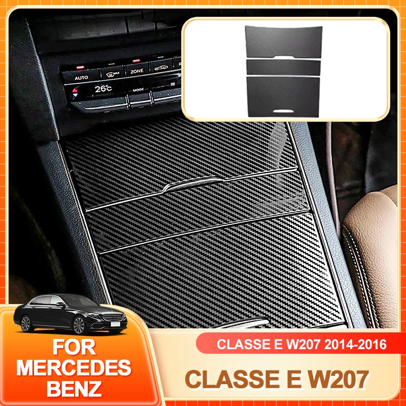 

Interior Mouldings Stainless Steel Center Console Storage Box Panel Decoration Cover Trim For Mercedes Benz E Class Coupe W207 2