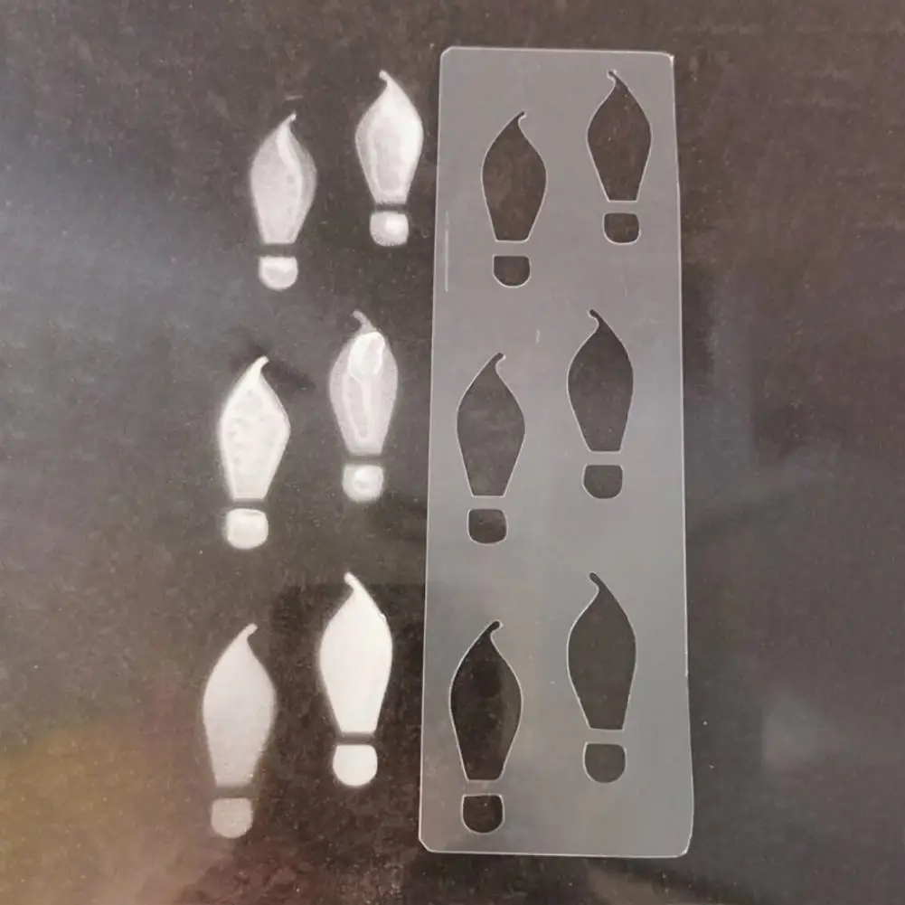 Łatwe w czyszczeniu szablony śladów wielokrotnego użytku świąteczny Halloween zestaw szablonów śladów dla majsterkowiczów rzemiosło dekoracje świąteczne Petg dla sztuki