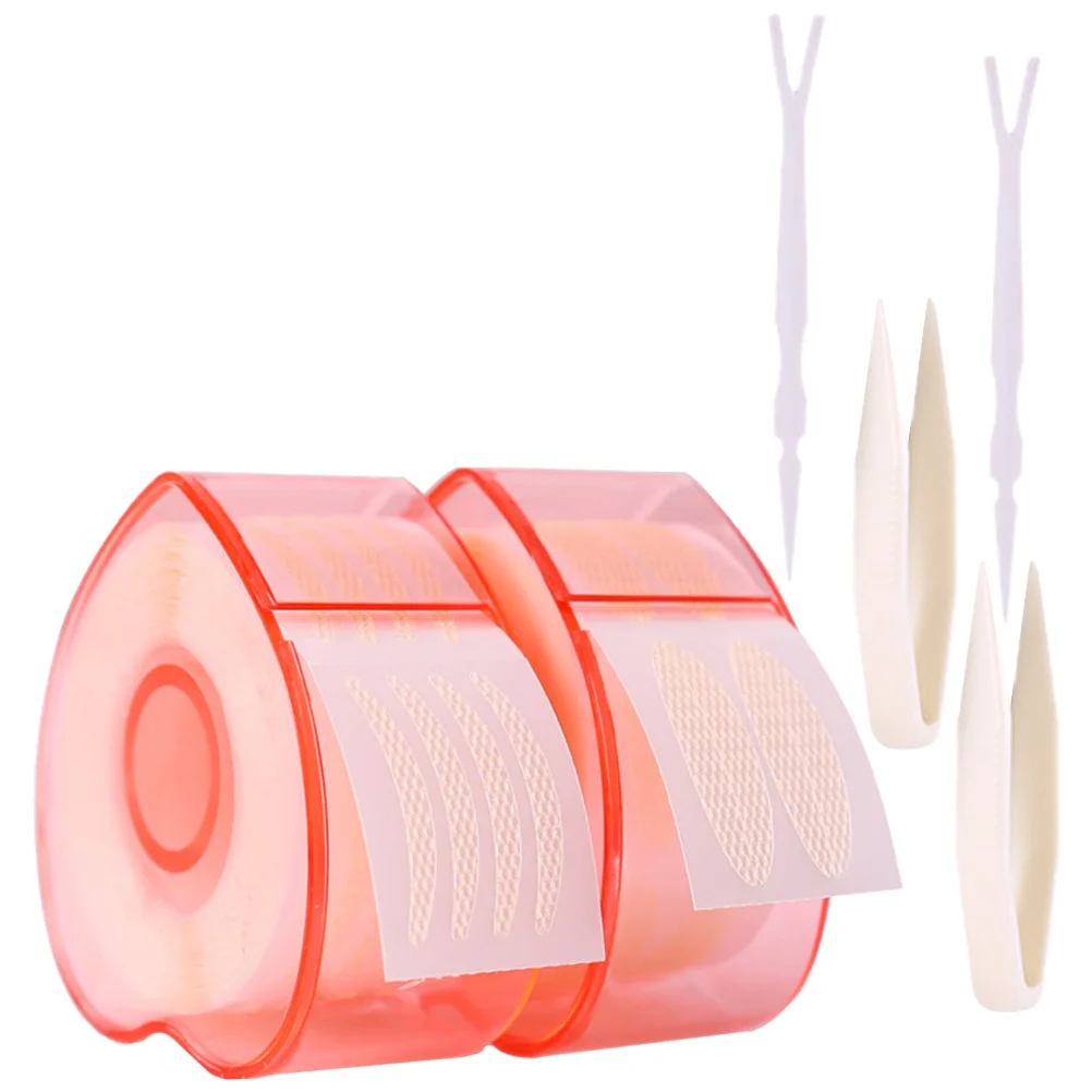 2 Rolls Heart Design Double Eyelid Sticker Tape for Women Eye Lift Adhesive Strip with Application Tools Set Eyelid Sticker