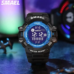 SMAEL  multifunctional luminous 50 meter waterproof men's watch 8050 digital large dial personalized trend sports