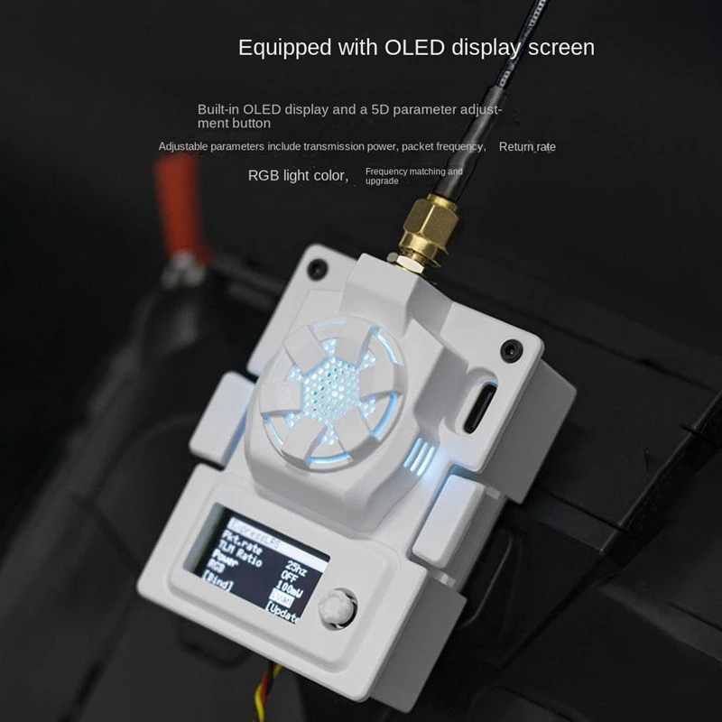 For BETAFPV ELRS Mini TX Module 2.4Ghz OLED Screen Cooling Fan Mini Module For TBS Mambo FRSKY X9D Durable