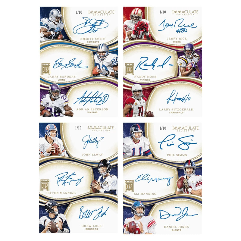 

Коллекция Panini Immaculate, футбольная коллекция «сделай сам», домашняя коллекция Emmitt Smith Barry Sanders Адри Петерсон, коллекция карт, игрушки в подарок