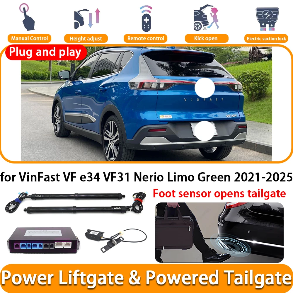 Для VinFast VF e34 VF31 Nerio Limo Green 2021-2025 OEM электрическая автоматическая система задней двери с электроприводом, комплект подъема багажника