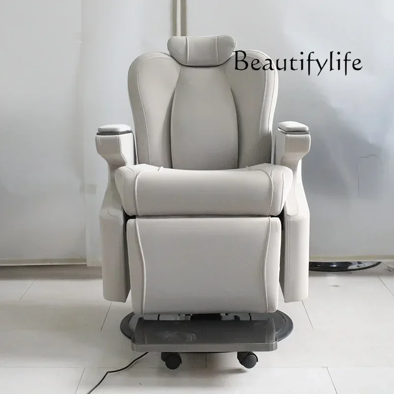 Hair salon electric chair reclining physiotherapy beauty head therapy large chassis designer new model