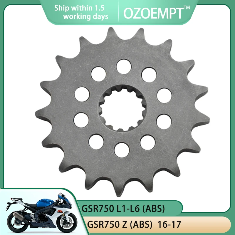 OZOEMPT 525-17T Motorcycle Front Sprocket Apply to GSR750 L1-L6 (ABS) ,Z (ABS) GSX-R750 Y,K1-K3 Fuel Injection SRAD,L9,M0,M1 