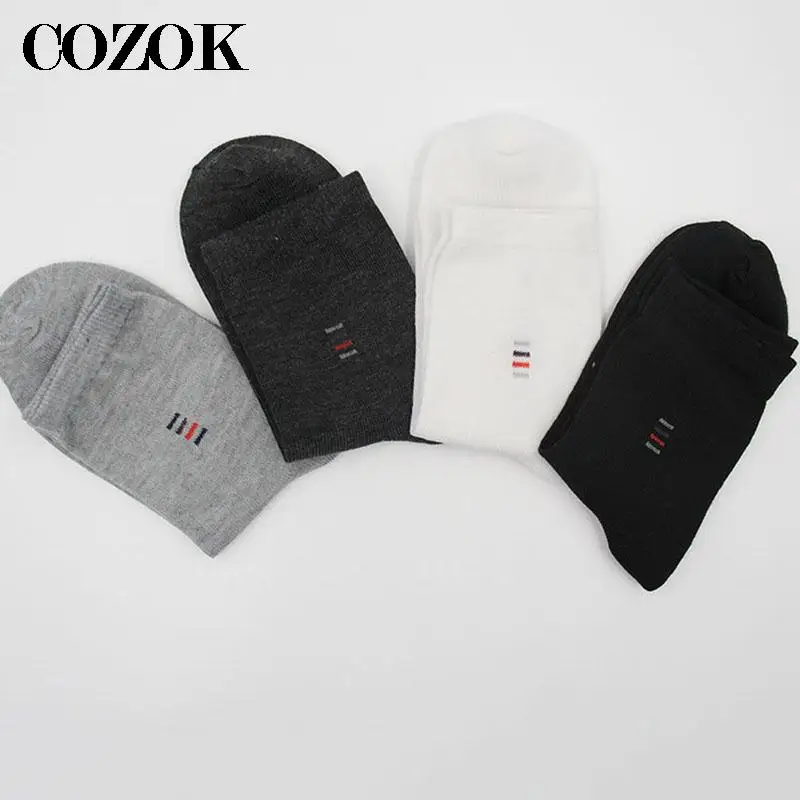 10 stücke = 5 Paar Herren Socken Klassische Business Marke Calcetines Hombre Socken Männer Hohe Qualität Baumwolle Casual Mode Socke atmungsaktiv