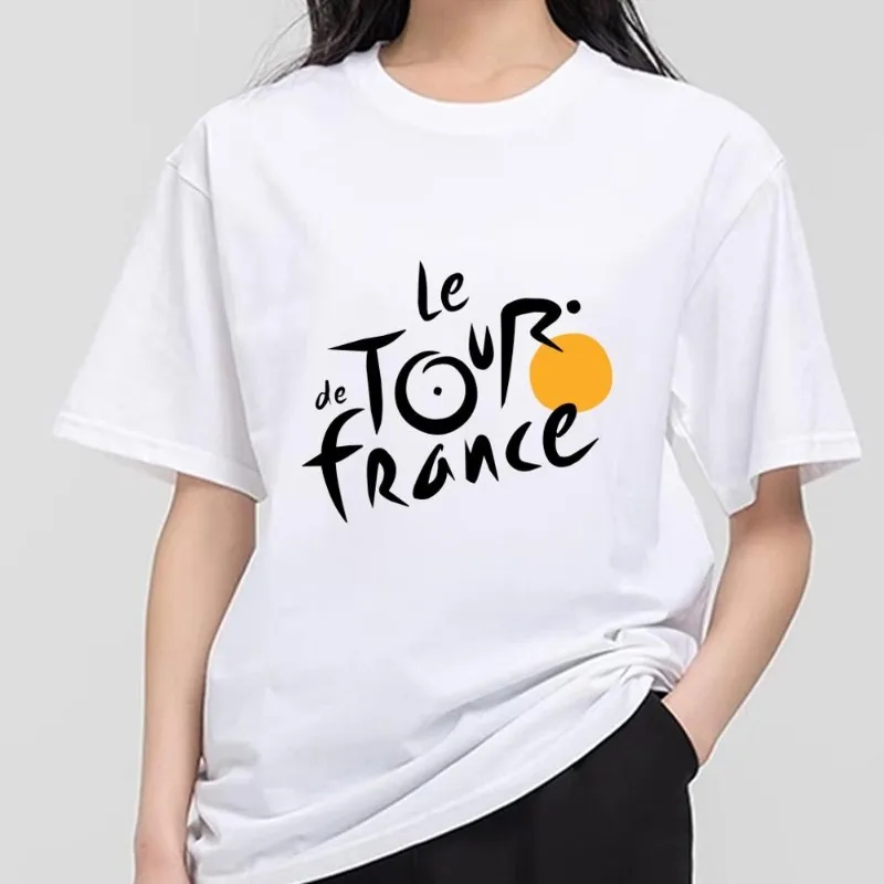 T-Tour of F-France T Shirt Men Couple Combination Clothes Short Sleeve Collar Fashion T-shirt Women Cotton