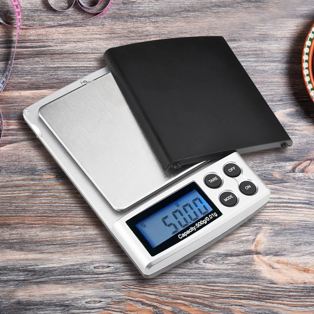 500gx0.01g Gold Silver Jewelry Scale High Precision Kitchen Scales Electronic Scales for Jewelry/Gemstones/Precious Metals/Coins