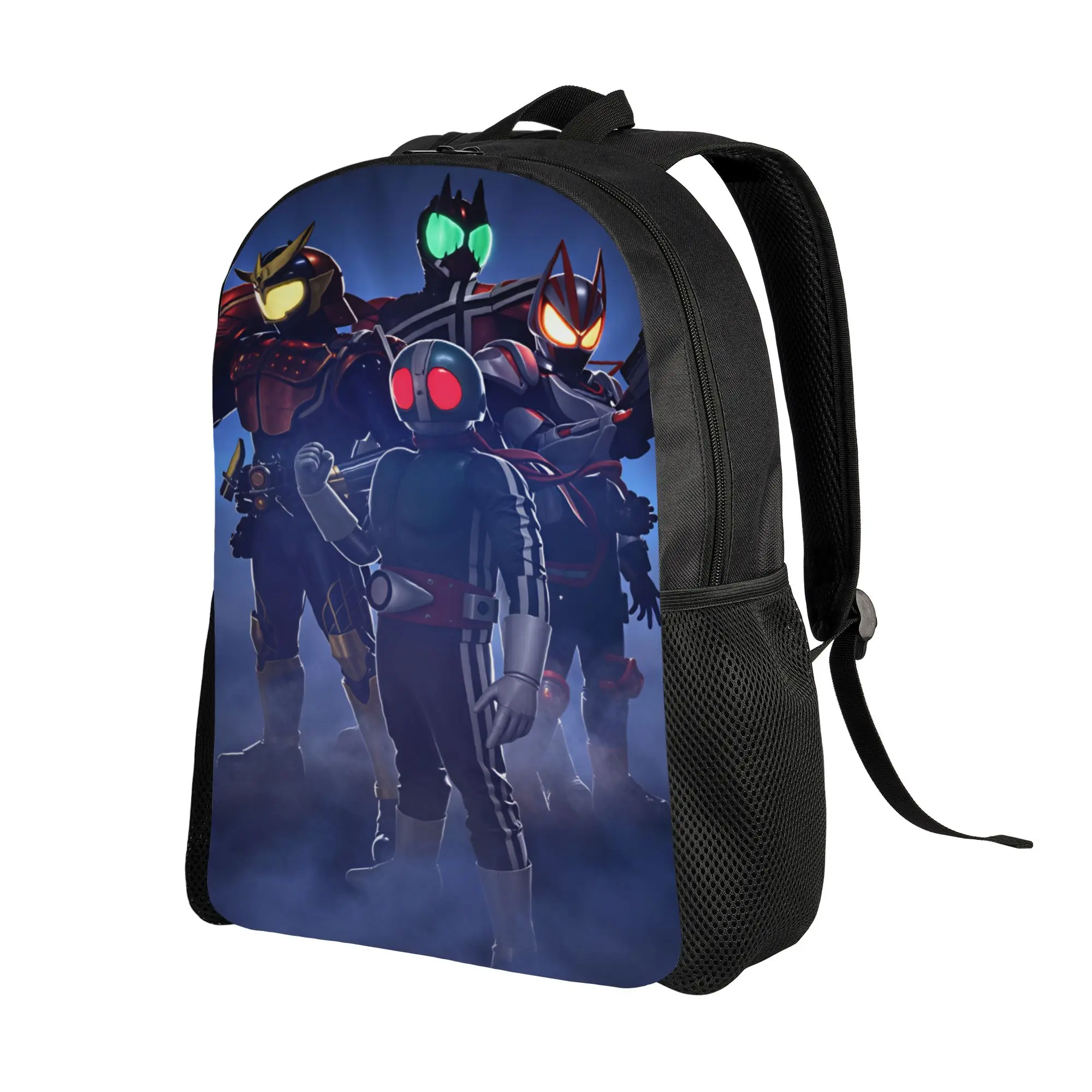 Kamen Riders Backpack  Workout Backpacks Student Novelty High School Bags Design Soft Rucksack