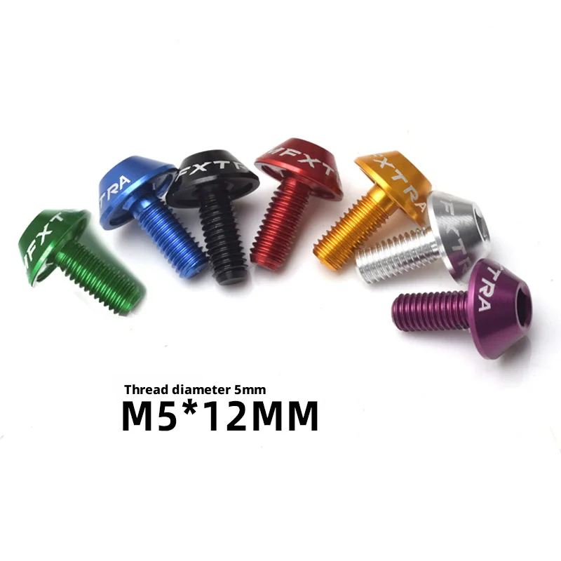 M5x12mm Fahrrad-Flaschenhalter-Befestigungsschrauben aus Titanlegierung MTB Rennrad Flaschenhalter-Schrauben Luftpumpen-Befestigungsbolzen