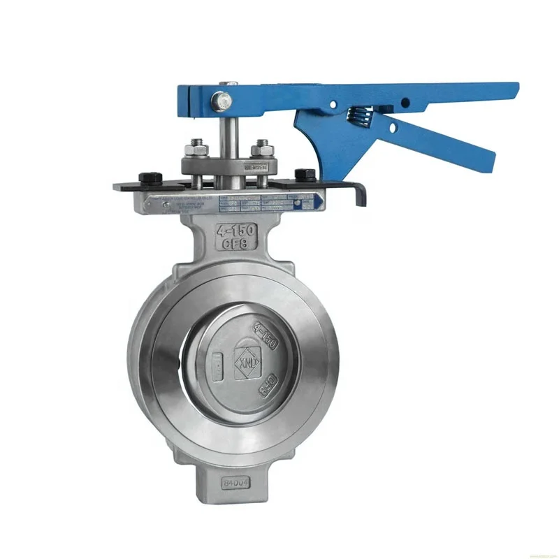 carbon steel dn250 10inch   ANSI150LBS  wafer type double eccentric offset butterfly valve distributor