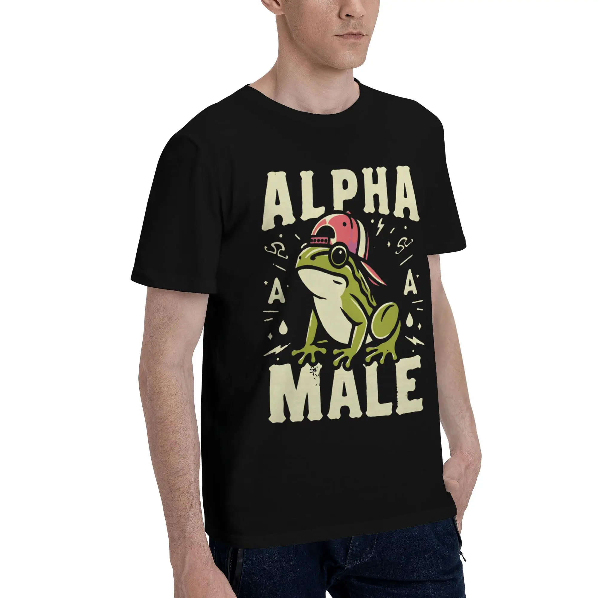 Summer Alpha Male Flog Lover  T Shirt for Men Women  Pure Cotton Tee Shirt Short Sleeve Clothing