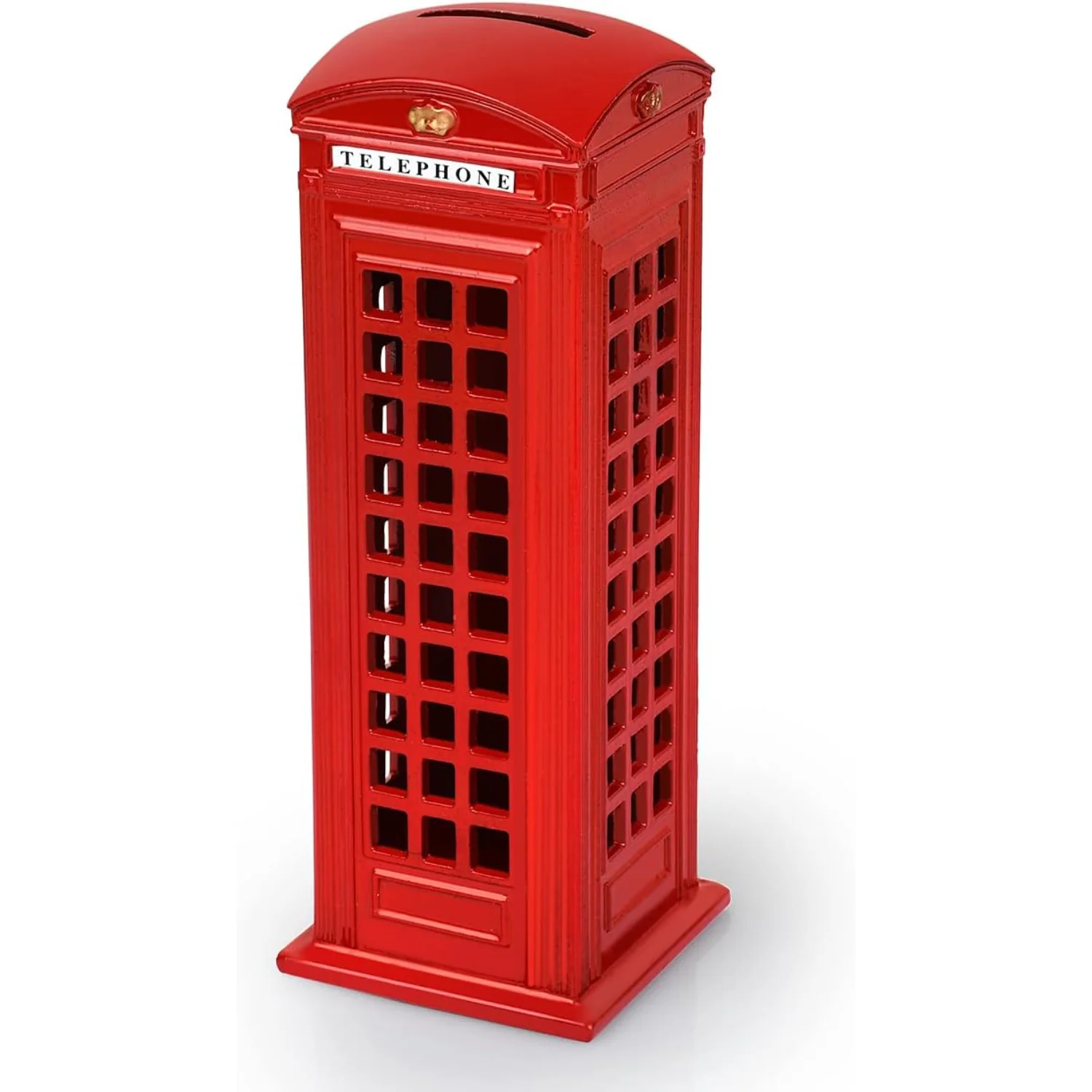 Retro  Decor London Souvenirs 7 Inch British Telephone Booth Piggy Bank