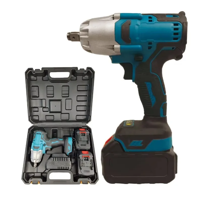 

Portable 21V 500N High Torque Brushless Rechargeable Impact Wrench 1/2 Inch Drive 4kg Li-ion Battery Industrial DIY Power Tool