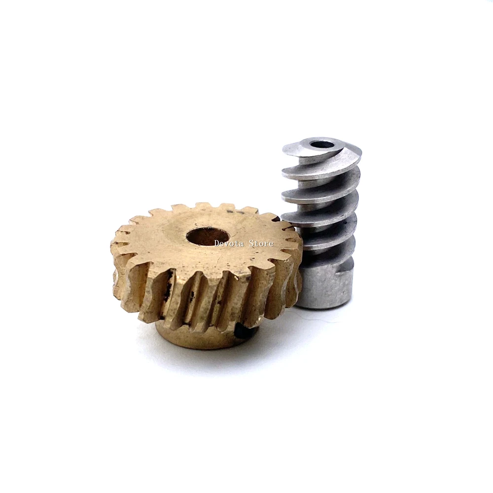 1:10 1:8 Turbine Worm Gear Set 1M 16/20 Teeth 5mm Small DIY Lifting Accessories Gear：