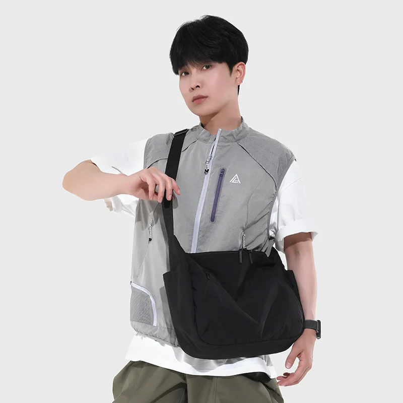 Japanese Waterproof Oxford Shoulder Bags for Women Large Capacity Multi-Pocket Ladies Crossbody Bag Versatile Men's Travel Tote
