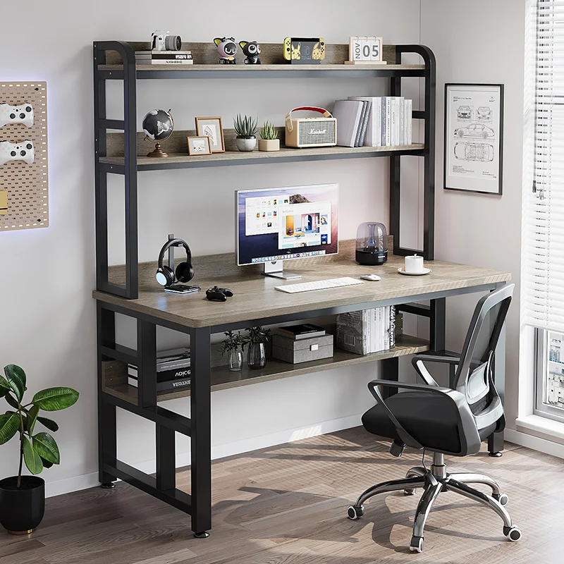 Executive Computer Desk Shelf Gaming Desktops Bedroom Simplicity Standing Desk Storage Modern Scrivania Bianca Home Furniture