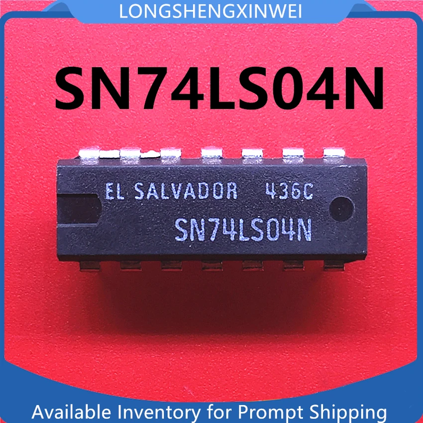 

1 шт. SN74LS04N 74LS04 прямая вставка DIP-14 шестифазный инвертор и сетчатый чип