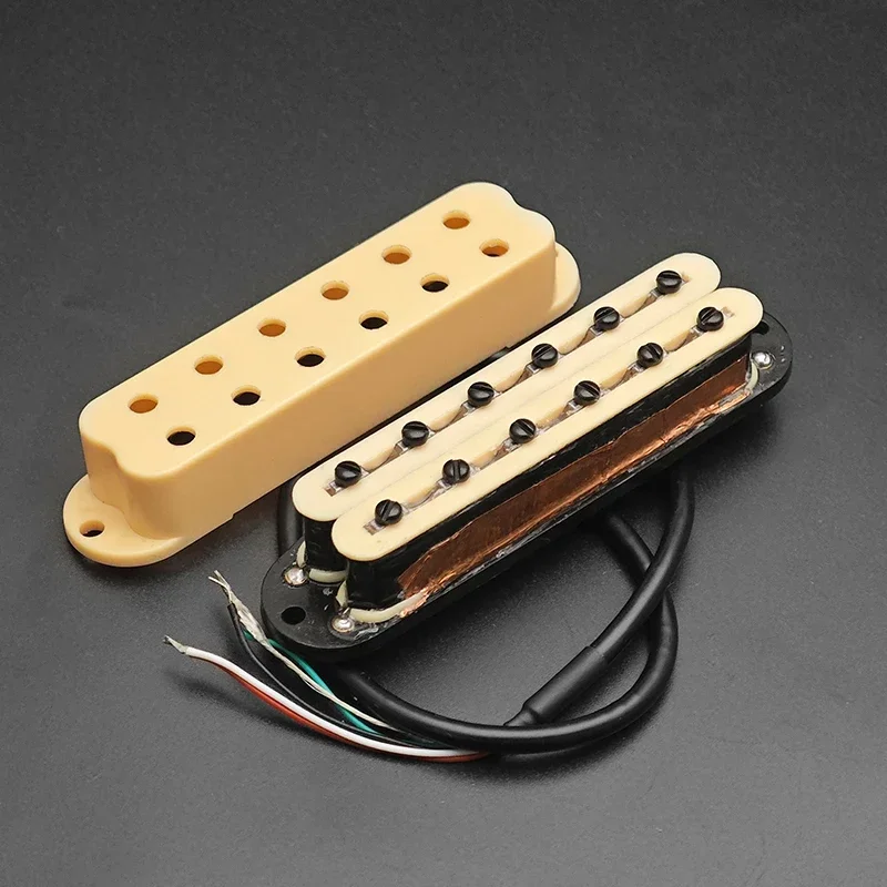 Mini Humbucker ST Single Coil Pickup Size 9K 4 Conducts Output Coil Splitting Pickup 12 Adjustable Pole Piece Multi Colour