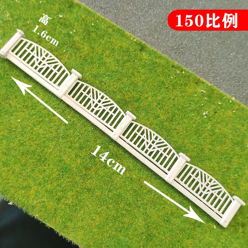 1:150 N scale Fence Model Building Fence for Garden Home Guardrail Decor DIY handmade Fence Wall Train Railway Model landscape