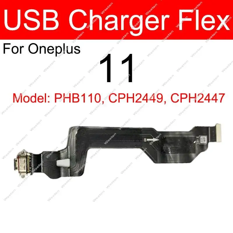 Oneplus 10 için USB şarj yuvası Flex kablo Pro 10R 10T 11 USB şarj aleti Port bağlayıcı Flex kablo yedek parçaları